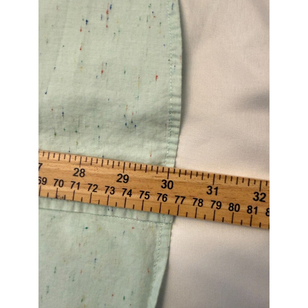 Ben Sherman Original Men's M Long Sleeve Button Down Shirt Mint Green Speckled - Picture 13 of 13